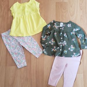 Bundle of 2 Carter's outfits size 9 months